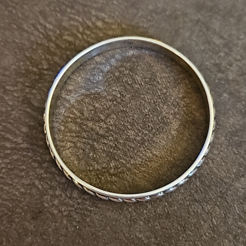 BRIGHTON Silver Plated Bangle Bracelet - Picture 5 of 5